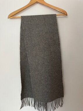 Men's grey cashmere scarf